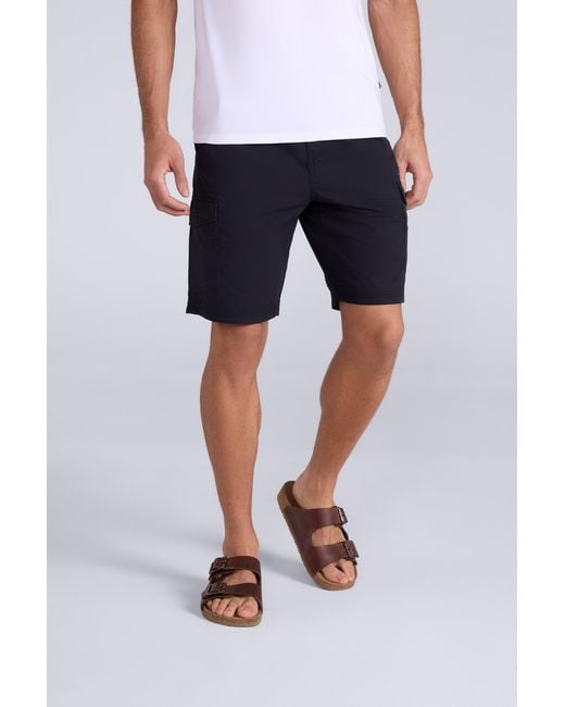 Mountain Warehouse Blue 'Atlantis' Cargo Shorts Casual Multi Pocket Stylish Cotton Half Pants for men