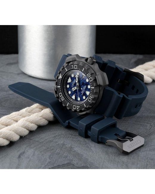 Citizen Promaster Marine Horloge Blauw Bn0227-09l in het Blue voor heren