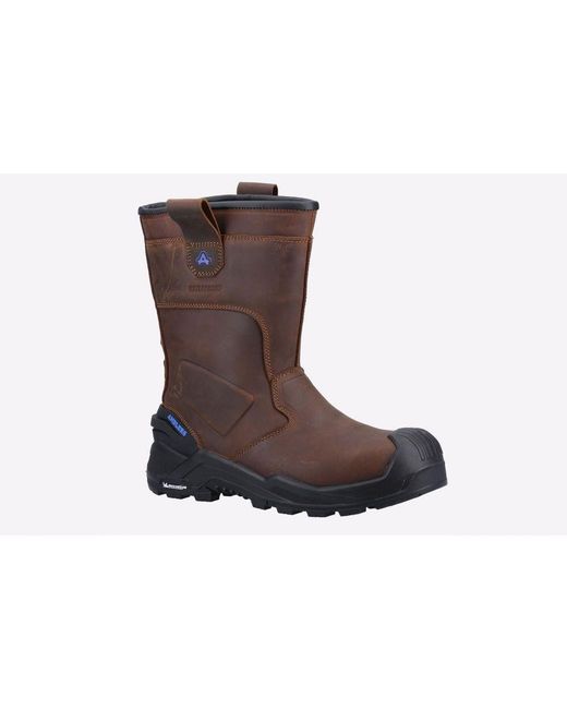 Amblers Safety Black Conqueror Rigger Boot Waterproof for men