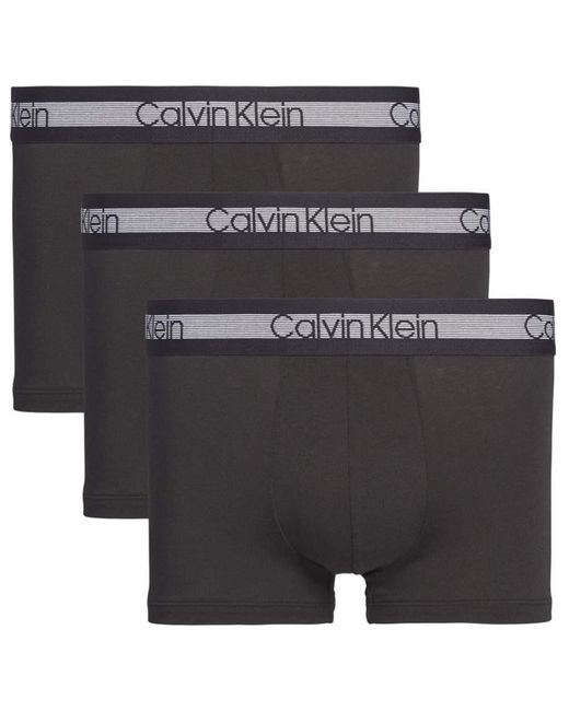 Calvin Klein Black Fitted Trunk Boxers for men
