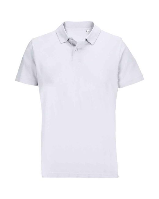 Sol's White Adult Pulse Pique Polo Shirt