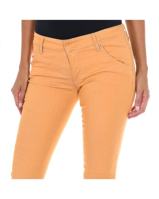 Met Orange Long Stretch Fabric Pants 70Dbf0585-G194
