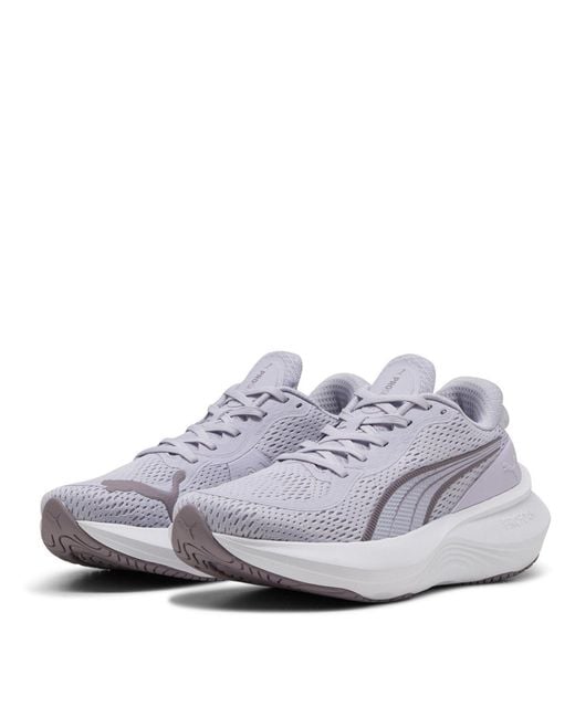 PUMA White Scend Pro 2 Running Shoes