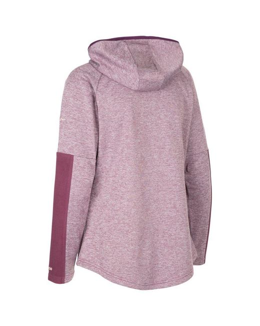 Trespass Purple Ladies Trullo Melange At200 Fleece Jacket (Damson Marl)