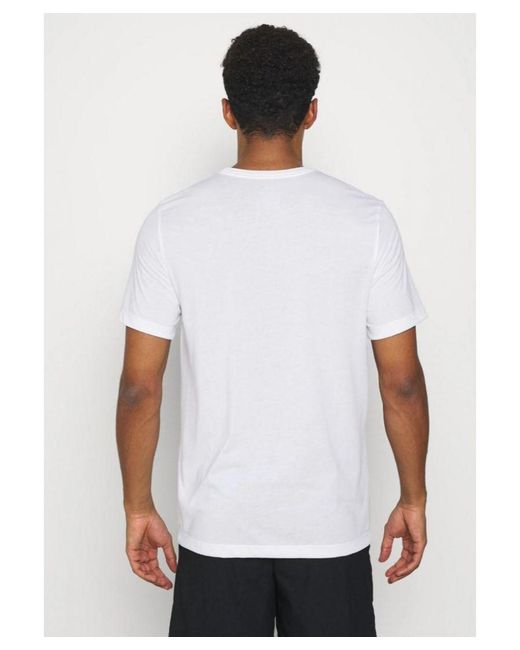 Nike White Pro Dri Fit T Shirt for men