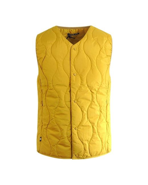 Aquascutum Yellow Active Rlg Vest Chai Tea for men