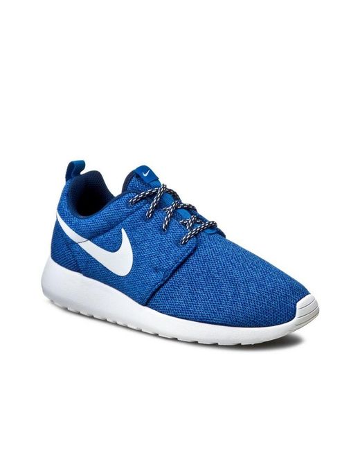 Nike Blue Roshe One Lace Up Synthetic Trainers 844994 400