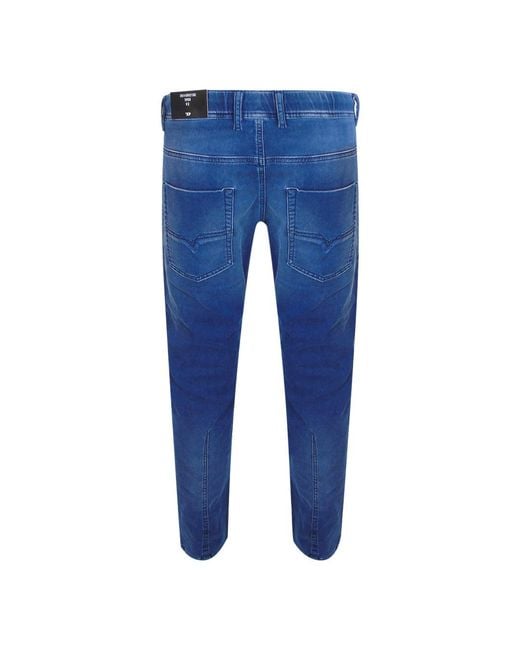 DIESEL Blue Krooley-Ne Jeans Cotton for men