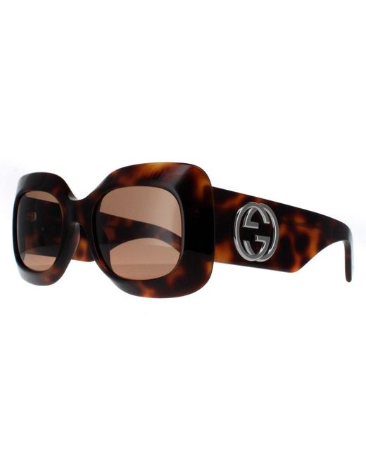 Gucci Brown Square Havana With Gg1695S