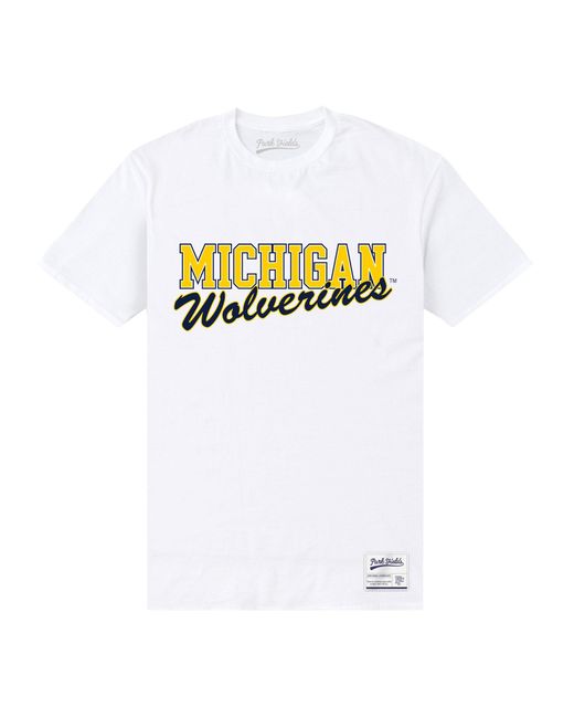 Park Fields White Michigan Wolverines T-Shirt Cotton