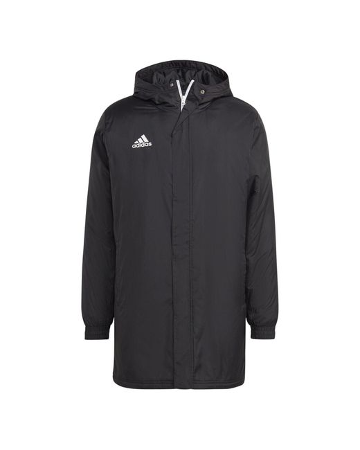 Adidas Black Entrada 22 Stadium Jacket Coat Ib6076 for men