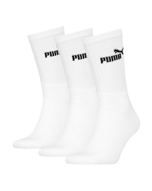 PUMA Volwassen Bemanningsleden Sokken (pakket Van 3) (wit) in het White