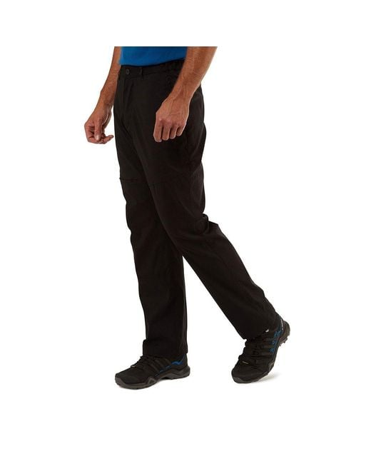 Craghoppers Black Kiwi Pro Winter Lined Walking Trousers for men