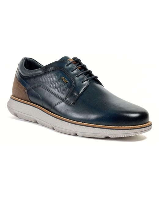 Pod Blue Finch Leather Lace-Up Shoes for men