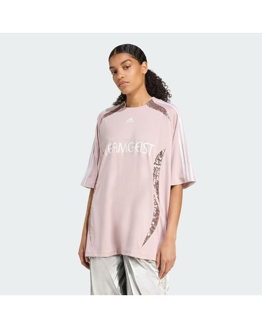 Adidas Originals Pink Adilenium Season 4 Teamgeist Oversized Jersey