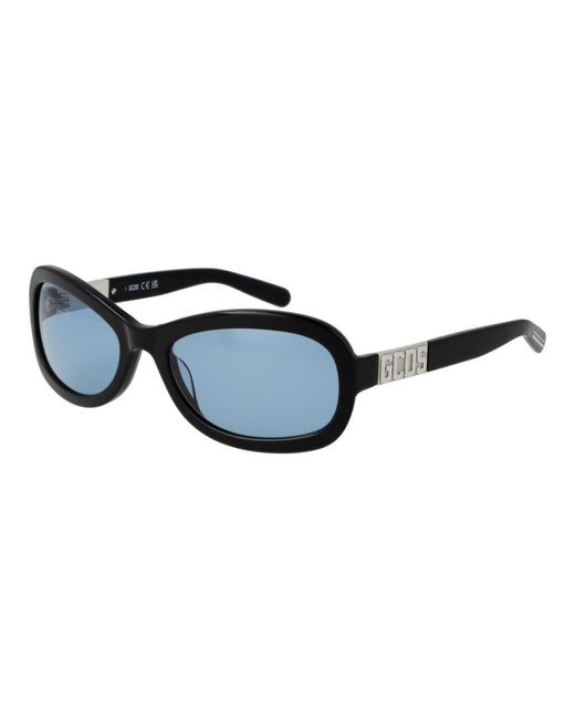 Gcds Black Acetate Sunglasses