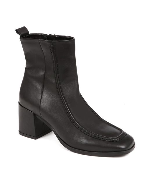 Jones Bootmaker Black Clementina Apron Front Seam Chelsea Boots