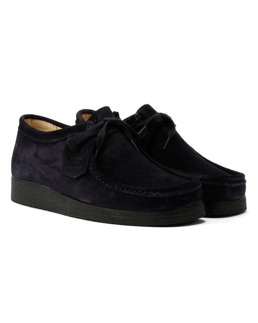 Tower London Black Apache Suede Shoes for men