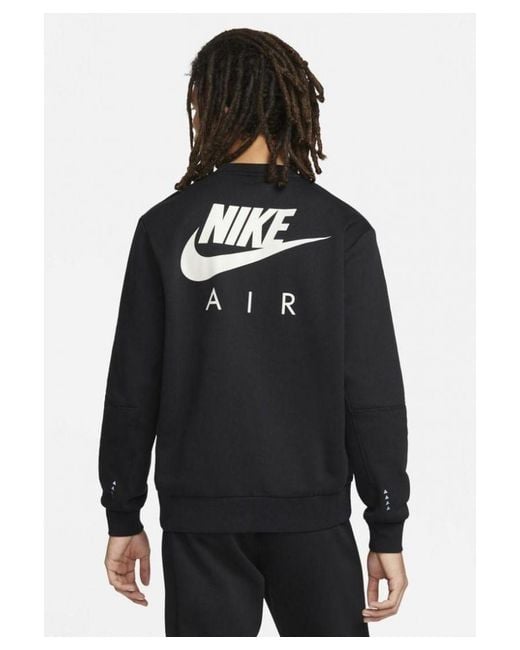 Nike Blue Air Crewneck Brushed Back Fleece Tracksuit for men