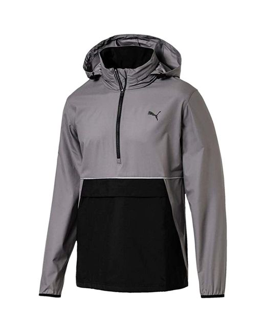 PUMA Gray Golf Retro Anorak Jacket for men