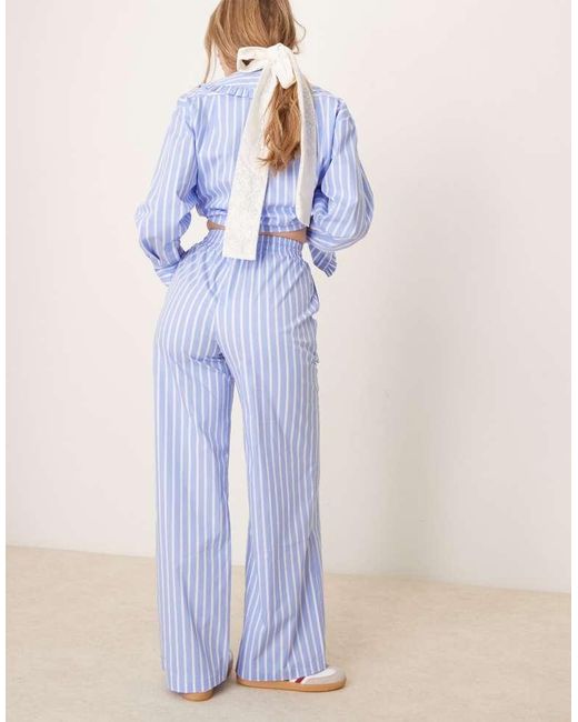 Glamorous Blue Straight Leg Trousers Co-Ord