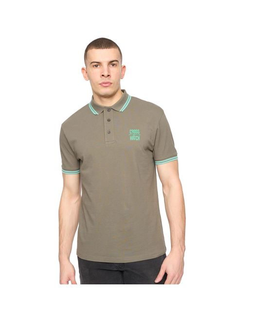 Crosshatch Gray Changra Polo Shirt for men