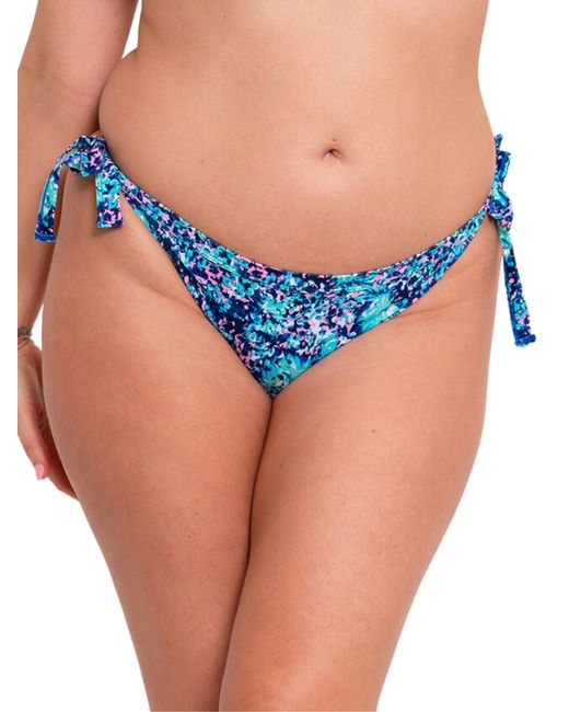Curvy Kate Blue Mykonos String Bikini Brief