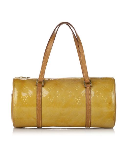 Louis Vuitton Vintage Vernis Bedford Yellow Leather