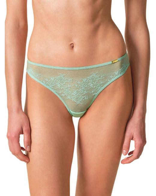 Gossard Green Glossies Lace Brief