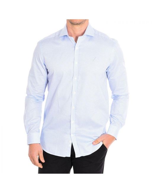 Café Coton Blue Hermione3 Long Sleeve Shirt for men
