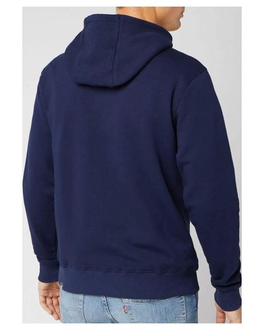 The North Face Blue Drew Peak Embroidery Hoodie/ Fleece for men