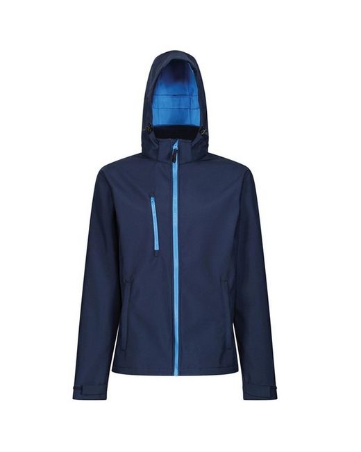Regatta Blue Venturer Hooded Soft Shell Jacket /French) for men