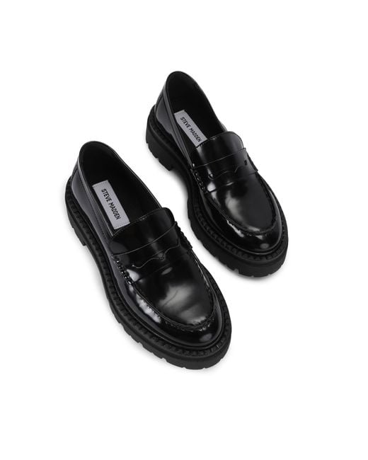 Steve Madden Black Katja Loafers