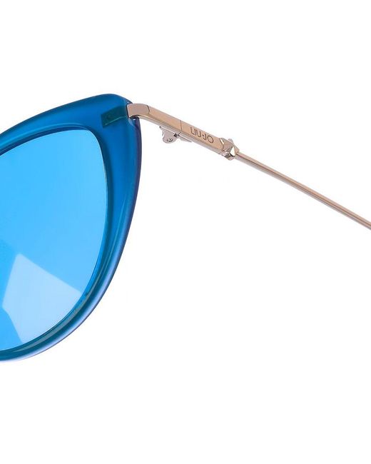 Liu Jo Blue Acetate Sunglasses With Oval Shape Lj726S