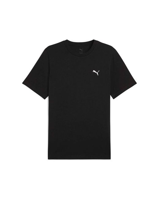 PUMA Black Small Logo T-Shirt for men