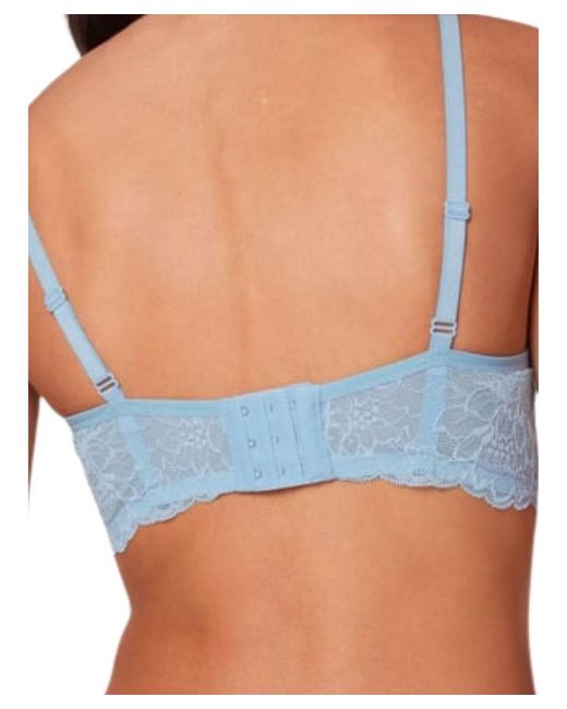 Triumph Blue Amourette Charm Non-Wired Plunge Bra