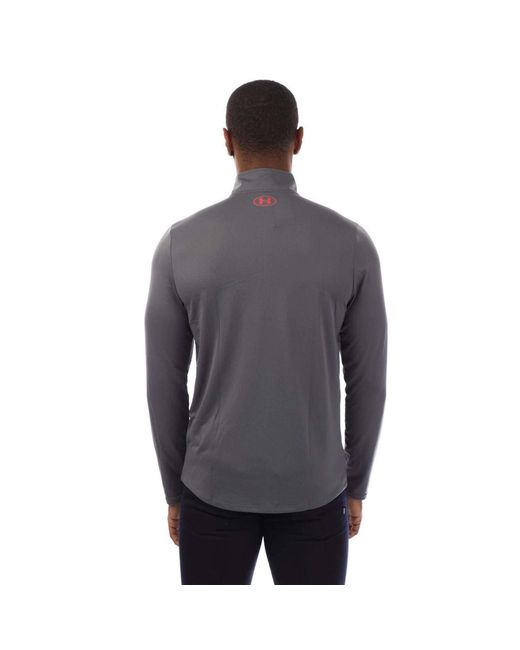 Under Armour Gray Tech Quarter Zip Fleece for men