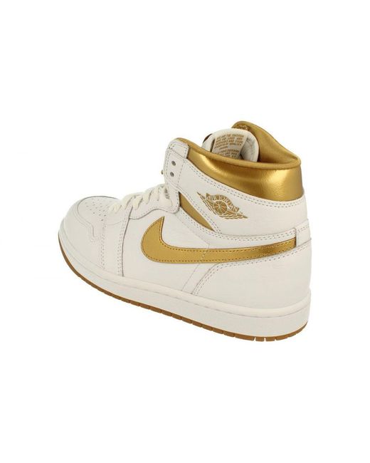 Nike White Air Jordan 1 Retro Hi Og Trainers