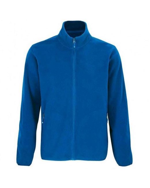 Sol's Blue Factor Recycled Fleece Jacket (Royal) for men