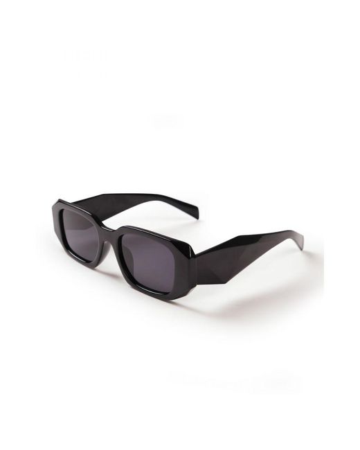 Where's That From Black 'Chunky' Arm Smart Classic Sunglasses