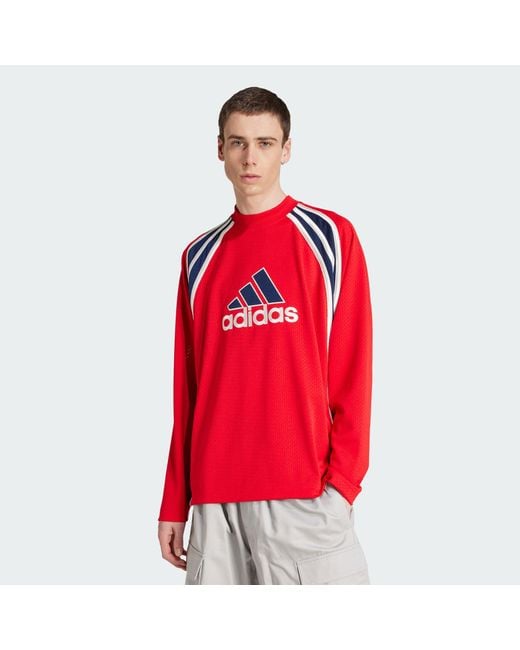 Adidas Red Warm-Up Top for men