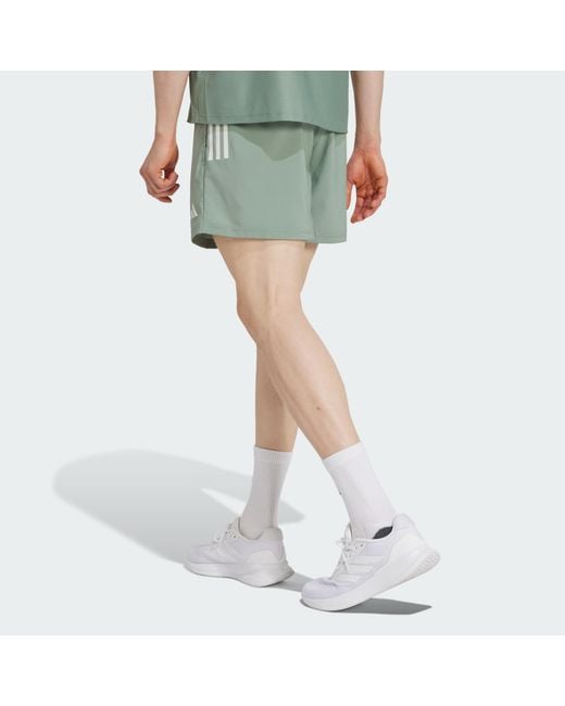 Adidas Green Own The Run Shorts for men