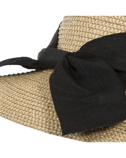 Trespass Black Ladies Brimming Straw Summer Hat