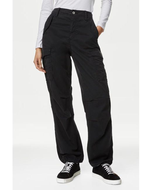 Secret Label Black Soft Touch Cargo Trousers