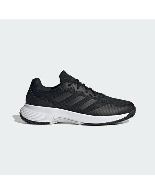 Adidas Originals Black Gamecourt 2.0 Tennis Shoes for men
