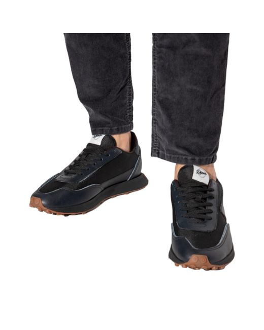 DIESEL Black S-Racer Lc Leather Casual Shoes for men