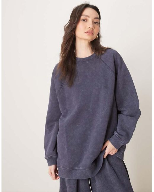 ASOS Blue Co-Ord Oversized Sweatshirt