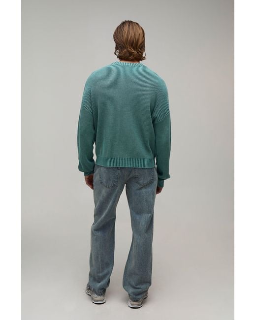 BoohooMAN Blue Essential Straight Fit Jeans for men