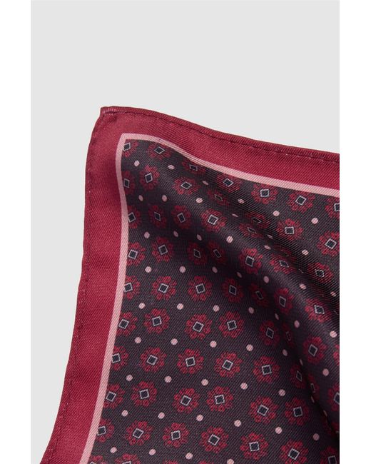 Alexandre Silver Label Pink Pocket Square for men