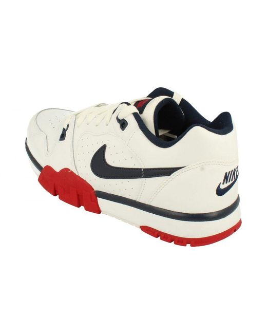 Nike White Cross Trainer Low Gym Red Obsidian Running Shoes Gym Comfortable Trainers for men